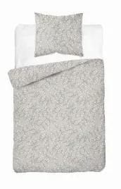 posciel-satynowa-140x200-bezowa-szara-jasna-liscie-drobne-home-satin