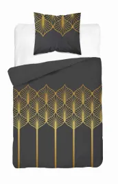 posciel-satynowa-140x200-czarna-zlota-geometryczny-motyw-home-satin