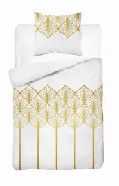 posciel-satynowa-140x200-zlota-geometria-na-bialym-tle-home-satin
