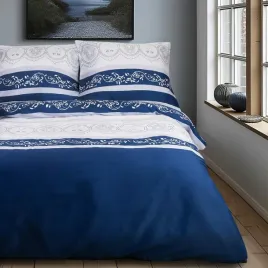 posciel-satynowa-220x200-biala-niebieska-paski-ornamenty-satynlove