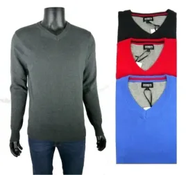 elegancki-sweter-w-szpic-m-trzy-kolory-v-neck