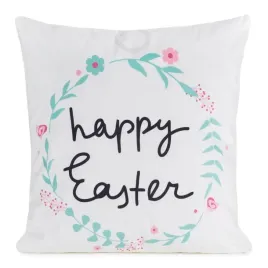 poszewka-wielkanocna-45x45-wiosna-biala-czarna-happy-easter-welurowa
