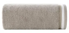 recznik-niko-30x50-bezowy-zdobiony-trzykolorowa-bordiura-550-g-m2