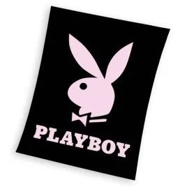 koc-z-mikrofibry-150x200-playboy-krolik-rozowy-czarny