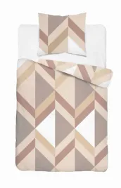 posciel-flanelowa-140x200-geometryczna-jodelka-bezowo-brazowa