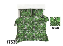 posciel-160x200-liscie-palmy-romby-czarne-classic