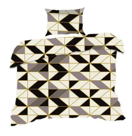 posciel-140x200-geometria-kremowa-szara-czarna-classic