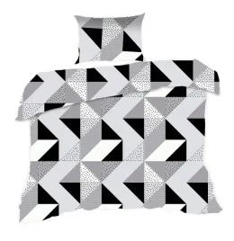 posciel-140x200-geometria-szara-czarna-classic