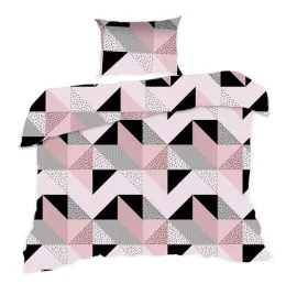 posciel-140x200-geometria-pudrowa-czarna-classic