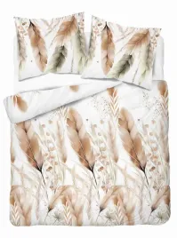 posciel-satynowa-160x200-biala-piora-bezowo-zielone-home-elegance