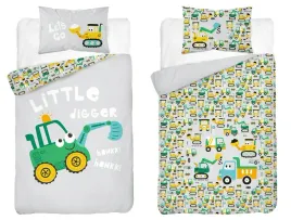 posciel-bambusowa-dziecieca-100x135-szara-z-zielona-koparka-baby-bamboo