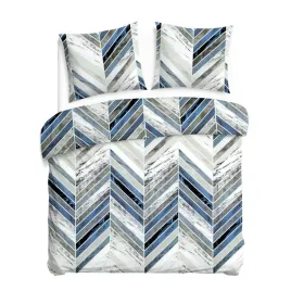 posciel-220x200-biala-niebiesko-szara-w-geometryczna-jodelke-cottonlove
