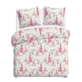 posciel-220x200-jasna-szara-w-rozowe-kwiaty-i-brazowe-galazki-cottonlove