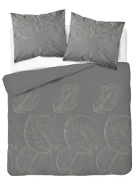 posciel-satynowa-220x200-grafitowa-w-duze-liscie-botanica-satin
