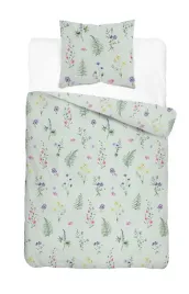 posciel-satynowa-140x200-mietowa-jasna-w-kwiaty-botanica-satin