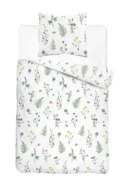 posciel-satynowa-140x200-biala-w-kwiaty-i-rosliny-botanica-satin