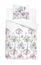 posciel-satynowa-140x200-biala-w-kwiaty-fioletowo-rozowe-botanica-satin