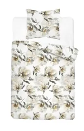 posciel-satynowa-140x200-biala-w-duze-kremowe-kwiaty-botanica-satin