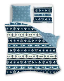posciel-swiateczna-160x200-niebieska-granatowa-sciezynki-magic-winter