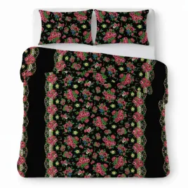 posciel-z-kory-200x220-czarna-w-kolorowe-kwiaty-wyrazisty-kora-home