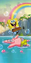 recznik-plazowy-70x140-sponge-bob-tropical-duo-kolorowy-dzieciecy