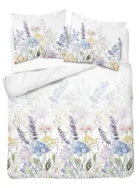 posciel-220x200-biala-w-pastelowe-kwiaty-akwarelowe-fioletowo-zolte