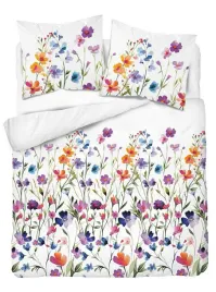 posciel-220x200-biala-w-kolorowe-kwiaty-lakowe-fioletowe-floral-harmony