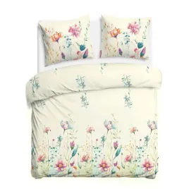 posciel-220x200-kremowa-pastelowe-kwiaty-cottonlove