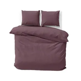 posciel-adamaszkowa-180x200-rozowa-ciemna-jednobarwna-paski-1-cm-pure