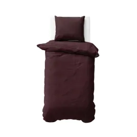 posciel-adamaszkowa-140x200-bordowa-jednobarwna-paski-1-cm-pure