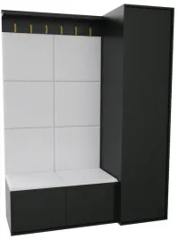 garderoba-z-siedziskiem-eden-150cm-czarna-szafa-18mm-panele-modulowa