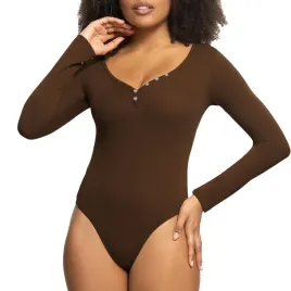 body-damskie-eleganckie-z-dlugim-rekawem-z-guziczkami-rozmiar-xl-brazowe