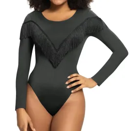 body-damskie-eleganckie-z-dlugim-rekawem-z-fredzlami-rozmiar-m-czarne