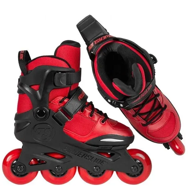 rolki-powerslide-regulowane-rocket-red-37-40-stan-nowy