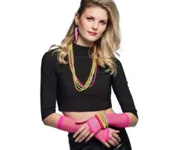 zestaw-disco-lata-80-przebranie-retro-neon-roz-ocieplacze-bizuteria