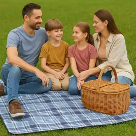 koc-piknikowy-200x200-cm-niebiesko-szara-kratka