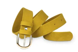 pasek-damski-klasyczny-musztardowy-welur-3-cm-obwod-73-91