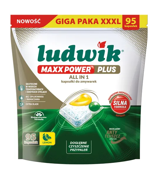 Kapsułki do zmywarek Ludwik Maxx Power Plus 95szt.