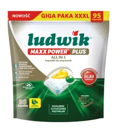 kapsulki-do-zmywarki-ludwik-all-in-1-maxx-power-plus-lemon-cytrynowe-95szt