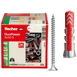 fischer-kolek-kolki-rozporowe-duopower-6x50-s-z-wkretem-50szt