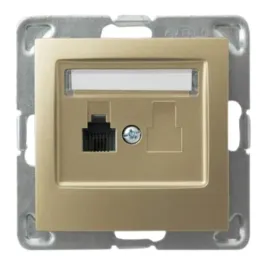 ospel-impresja-gniazdo-telefoniczne-pojedyncze-zlote-modul-gpt-1y-m-28
