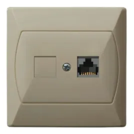 ospel-akcent-gniazdo-komputerowe-pojedyncze-bezowe-kat5e-gpk-1a-k-01