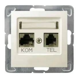 ospel-impresja-gniazdo-komputerowo-telefoniczne-ecru-gpkt-y-k-m-27