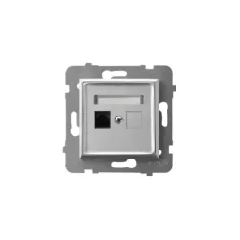 ospel-aria-gniazdo-elektryczne-komputerowe-pojedyncze-kat-5e-srebrne-modul
