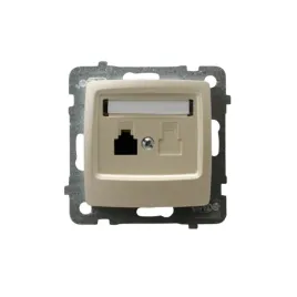 ospel-karo-gniazdo-elektryczne-telefoniczne-pojedyncze-ecru-perlowy-modul
