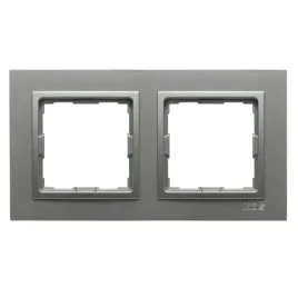 kos-vena2-ramka-podwojna-aluminium-osprzet-do-gniazda-domu-5240-82