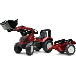falk-traktor-valtra-bordowy-na-pedaly-z-przycze