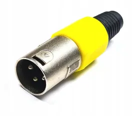 zlacze-xlr-3-pin-wtyk-zolty-meski-xlr029