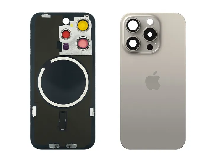 Szybka Tył Klapka Baterii z obiektywem  Apple iPhone 15 Pro Natural