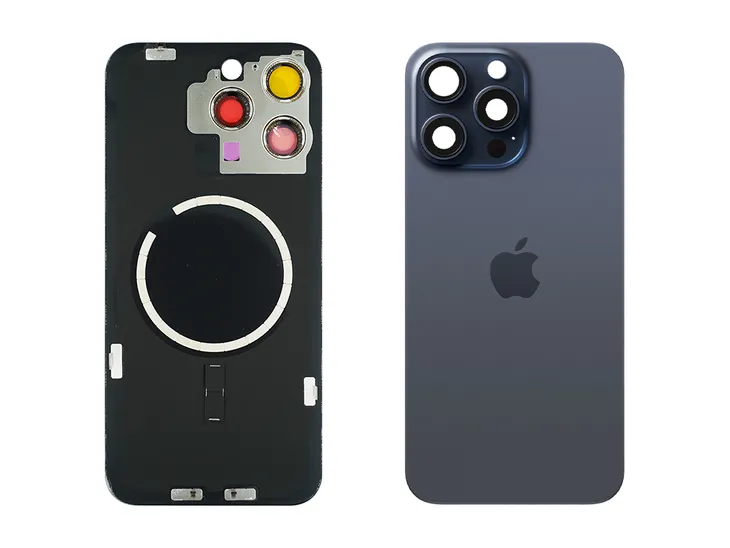 Szybka Tył Klapka Baterii z obiektywem  Apple iPhone 15 Pro Max Blue